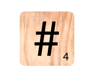 Symbole Hashtag