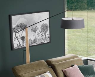 Tableau Lin ethnic paysage noir & blanc