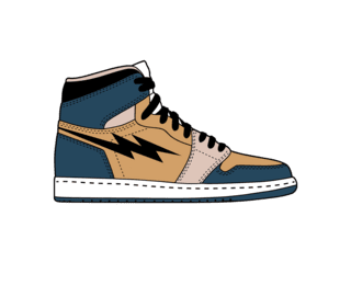 Basket montante nuit & ocre