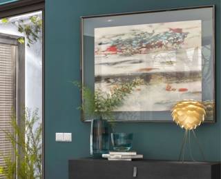 Tableau Vitrine reve white acier